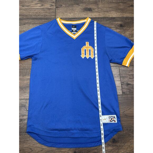 Griffey Jr Nike Cooperstown Collection TBTC Baseball Jersey #24 Men’s Large - Picture 7 of 9